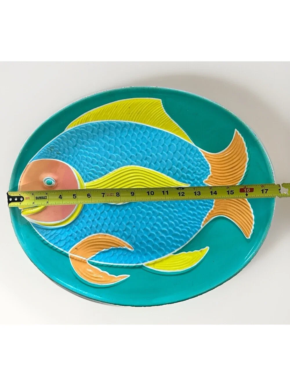 Vintage Leisure Time Platter The Ullman Co Fish Serving Tray 18